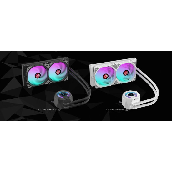 Водно охлаждане Raijintek Water Cooling - CYCLOPS 240 White