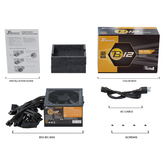 Захранване Seasonic PSU 650W Bronze - B12 BC-650