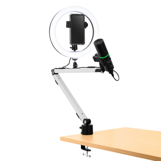 Стойка за микрофон Streamplify MOUNT ARM - White