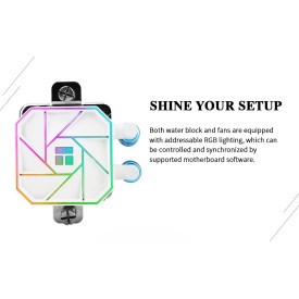 Водно охлаждане Thermalright Aqua Elite 360 White A-RGB V3 - LGA1851/LGA1700/AM5