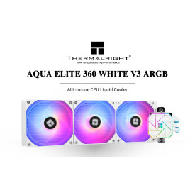 Водно охлаждане Thermalright Aqua Elite 360 White A-RGB V3 - LGA1851/LGA1700/AM5