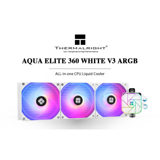 Водно охлаждане Thermalright Aqua Elite 360 White A-RGB V3 - LGA1851/LGA1700/AM5