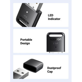 Блутут адаптер Ugreen Bluetooth 5.3 CM591 USB adapter - 90225