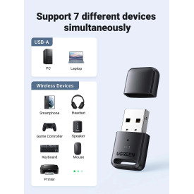 Блутут адаптер Ugreen Bluetooth 5.3 CM591 USB adapter - 90225