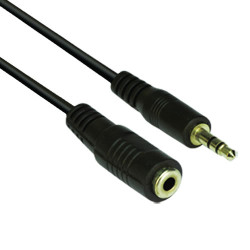 Аудио кабел VCom 3.5mm Stereo M / F - CV202-5m