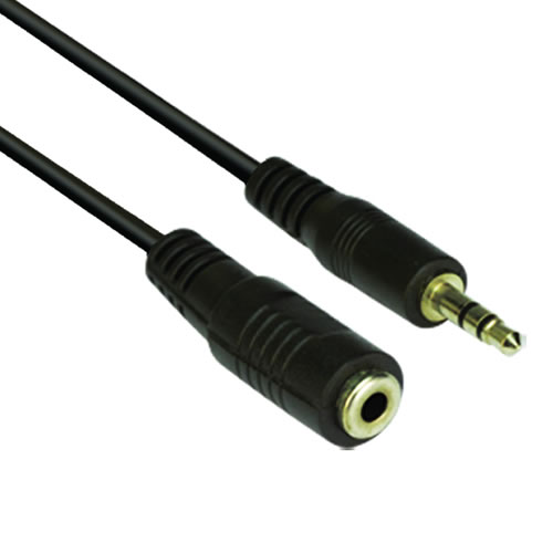 Аудио кабел VCom 3.5mm Stereo M / F - CV202-5m
