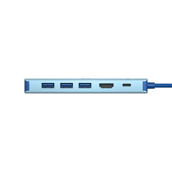 Докинг станция VCom Docking Station Type-C 6-in-1 - CUE55 - PD3.0 100W, LAN 1000Mbps, HDMI, USB3.0 x 3