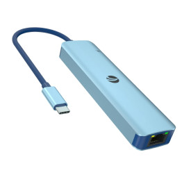Докинг станция VCom Docking Station Type-C 6-in-1 - CUE55 - PD3.0 100W, LAN 1000Mbps, HDMI, USB3.0 x 3