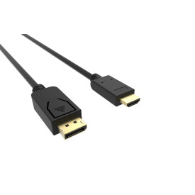 Кабел VCom Display Port M / HDMI M - 4K 60Hz - CG609-1.8m