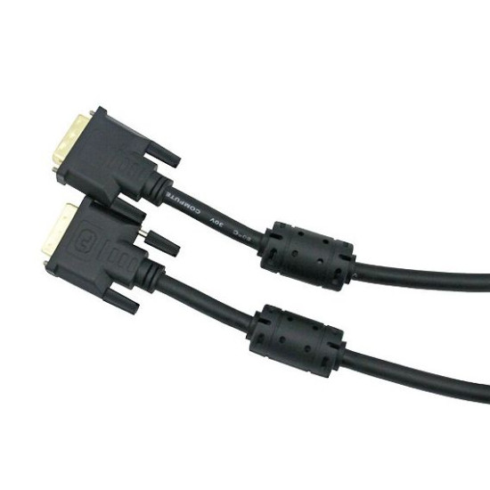 DVI кабел VCom DVI 24+1 Dual Link M / M +2 Ferrite - CG441GD-3m