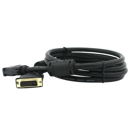 DVI кабел VCom DVI 24+1 Dual Link M / M +2 Ferrite - CG441GD-3m