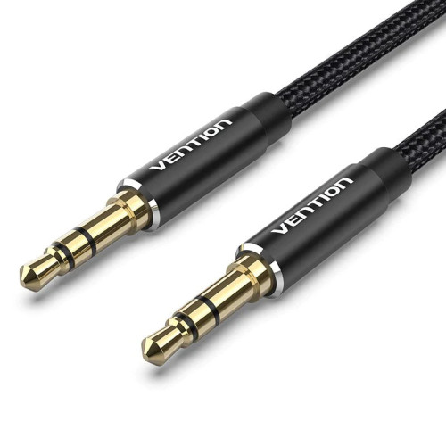 Аудио кабел Vention 3.5mm Audio Cable M/M Cotton Braided 1.5m - BAWBG
