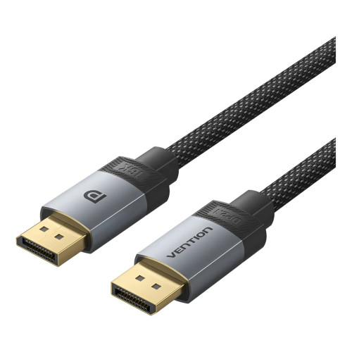 DisplayPort кабел Vention Cable - Display Port v2.1 DP M / M Black 16K@60Hz, 2M - HGBHH