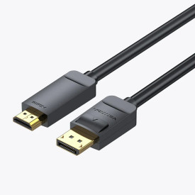 Display Port кабел Vention DisplayPort към HDMI 3.0m - 4K, Gold Plated - HAGBI