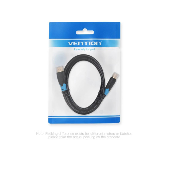 HDMI кабел Vention HDMI v2.0 M / M 4K/60Hz Gold - 15M Black - AACBN