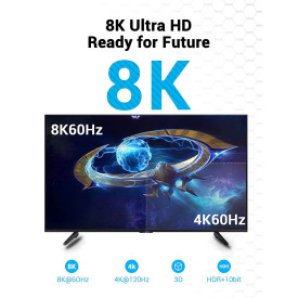 HDMI кабел Vention HDMI v2.1 M / M 3m - 8K Dolby Vision HDR - AANBI