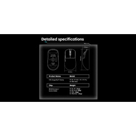 Безжична мишка VXE Wireless Gaming Mouse Dragonfly R1 Pro Max 1K (4K compatible) - Kailh White Blade Switches, Orange