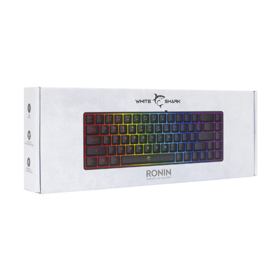 Клавиатура White Shark Gaming Keyboard RONIN - Blue Switches (English US), Black