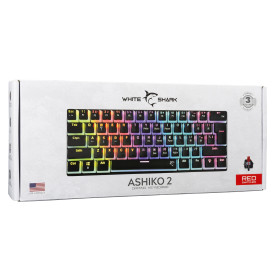 Клавиатура White Shark Gaming Mechanical Keyboard SHINOBI 2 - Red Switches (English US), Black