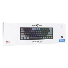 Клавиатура White Shark Gaming Mechanical Keyboard WAKIZASHI 2 - Blue Switches (English US), Black, Gray