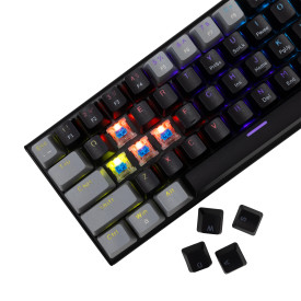 Клавиатура White Shark Gaming Mechanical Keyboard WAKIZASHI 2 - Blue Switches (English US), Black, Gray