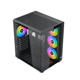 Кутия за компютър Xigmatek Case ATX - Aqua Compact Air - 4 ARGB Fans