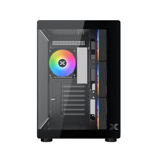 Кутия за компютър Xigmatek Case ATX - Aqua Compact Air - 4 ARGB Fans