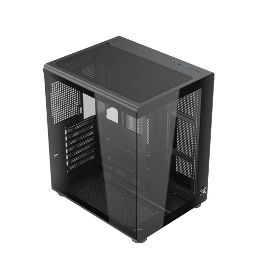 Кутия за компютър Xigmatek Case ATX - Aqua Compact Air - 4 ARGB Fans