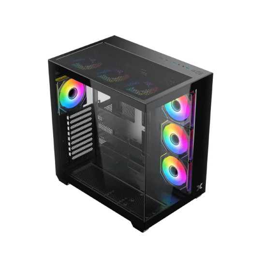 Кутия за компютър Xigmatek Case ATX - Aqua V Air (H23A) - 7 ARGB Fans