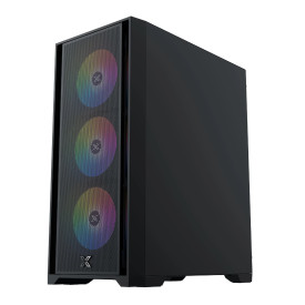 Кутия за компютър Xigmatek Gaming X II - 4 ARGB Fans, Black