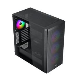 Кутия за компютър Xigmatek Case EATX - Osiris - Mesh, 4 x 140 mm ARGB fans