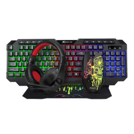 Комплект клавиатура и мишка Xtrike ME Gaming COMBO CMX-415 - Keyboard, Mouse, Headset, Mousepad - XTRM-CMX-415