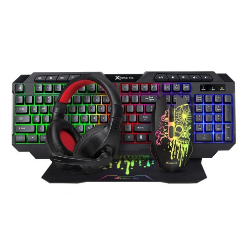 Комплект клавиатура и мишка Xtrike ME Gaming COMBO CMX-415 - Keyboard, Mouse, Headset, Mousepad - XTRM-CMX-415
