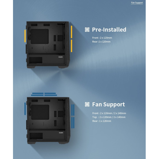 Кутия за компютър Zalman Gaming Case mATX - Z1 Iceberg Black