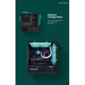 Кутия за компютър Zalman Gaming Case mATX - Z1 Iceberg Black