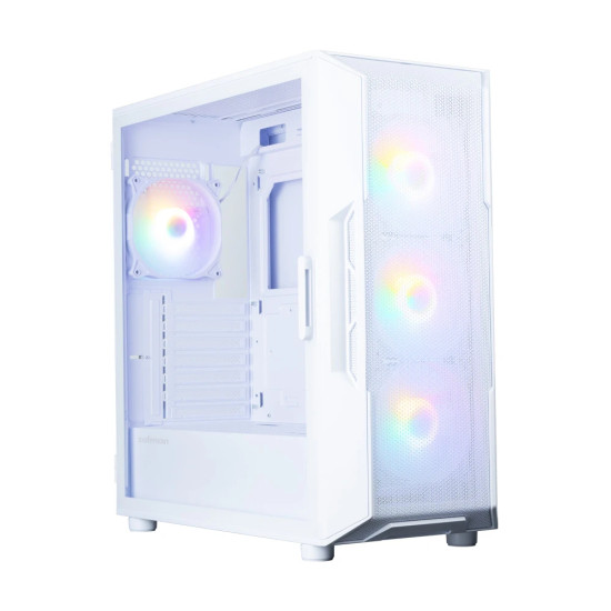 Кутия за компютър Zalman Case ATX - I3 NEO V2 White - RGB, Mesh