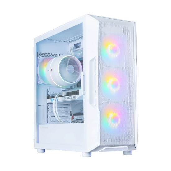 Кутия за компютър Zalman Case ATX - I3 NEO V2 White - RGB, Mesh