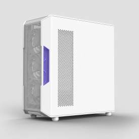 Кутия за компютър Zalman Case ATX - I3 NEO V2 White - RGB, Mesh