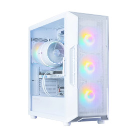 Кутия за компютър Zalman Case ATX - I3 NEO V2 White - RGB, Mesh