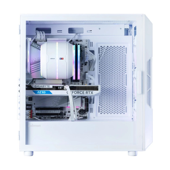 Кутия за компютър Zalman Case ATX - I3 NEO V2 White - RGB, Mesh