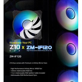 Кутия за компютър Zalman Case EATX - Z10 DUO - Mesh/Tempered Glass