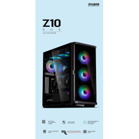 Кутия за компютър Zalman Case EATX - Z10 DUO - Mesh/Tempered Glass