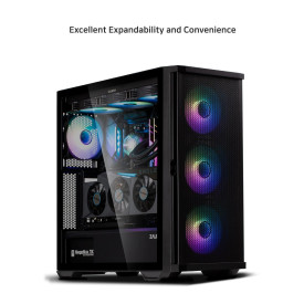 Кутия за компютър Zalman Case EATX - Z10 DUO - Mesh/Tempered Glass