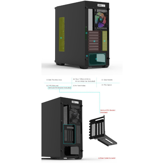 Кутия за компютър Zalman Case EATX - Z10 DUO - Mesh/Tempered Glass