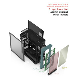 Кутия за компютър Zalman Case EATX - Z10 DUO - Mesh/Tempered Glass