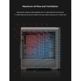 Кутия за компютър Zalman Case ATX - N5 TF - 4 x 120mm RGB