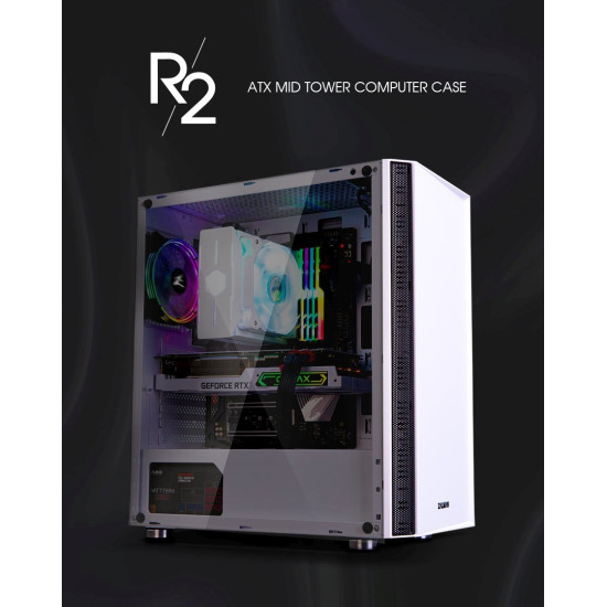 Кутия за компютър Zalman Case ATX - R2 WHITE