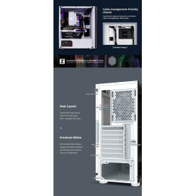 Кутия за компютър Zalman Case ATX - R2 WHITE