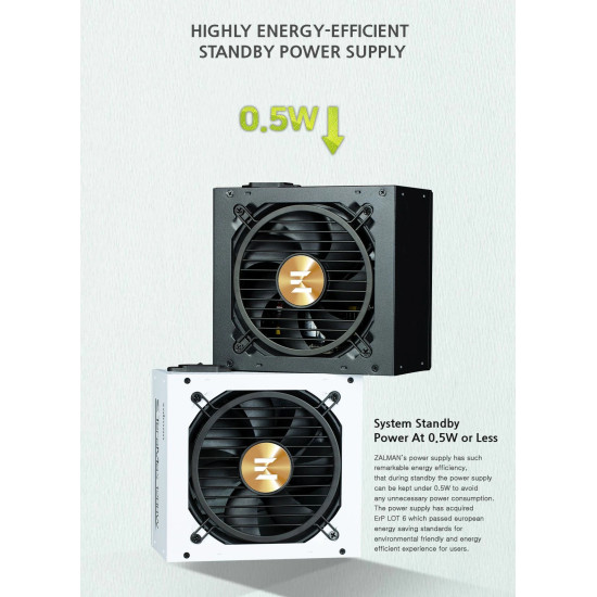 Захранване Zalman PSU TeraMax ATX 3.0 750W Gold - ZM750-TMX2