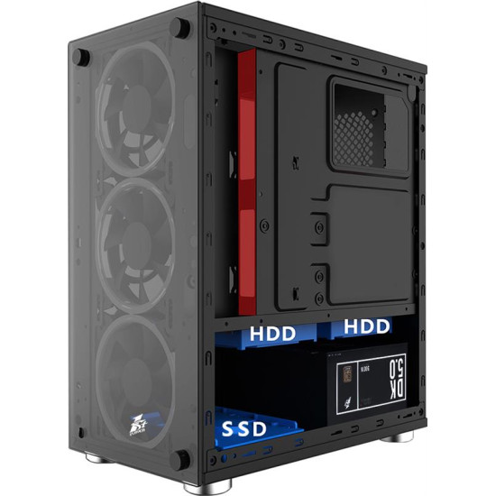 Кутия за компютър 1stPlayer Gaming Case mATX - X2 RGB - 3 Fans included